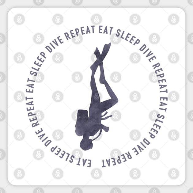 funny graphics for diving addict Sticker by in leggings